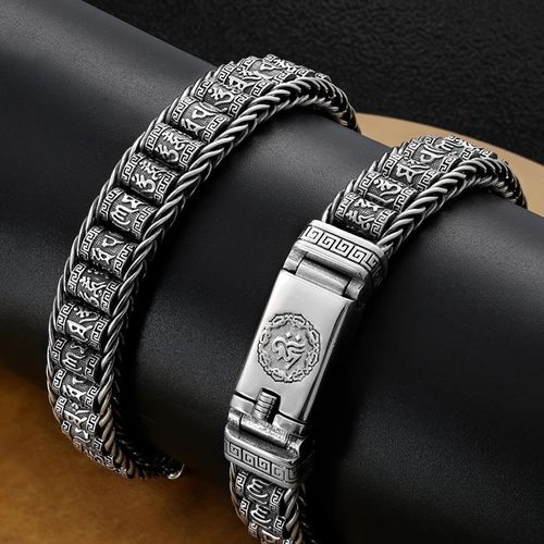 Buy 1 Get 2 Chinese style six-words feng shui bracelet, Buddhist lucky amulet for wealth and love, exquisite jewelry as a sweet gift for your lover, free shipping and cash on delivery
