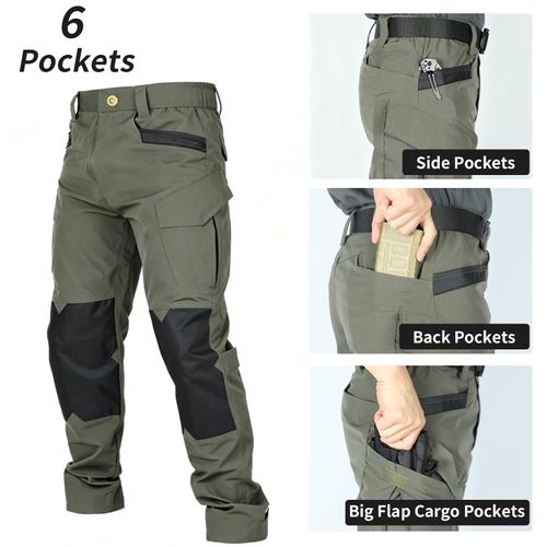 Rip-resistant military camouflage tactical combat pants, also work as motorcycle riding pants, suitable for outdoor camping and hiking activities, free shipping and cash on delivery