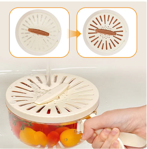 Buy one get one free - Multi-functional drain basket with lid