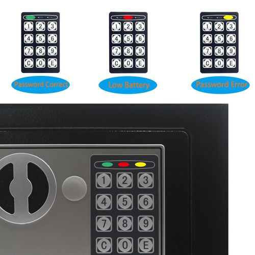 Digital electronic security safe and lockbox, designed for home, office, hotel and business places, used to store cash, jewelry and valuables, free shipping and cash on delivery