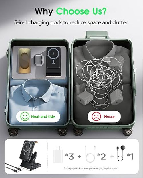 3-in-1 foldable magnetic wireless charger