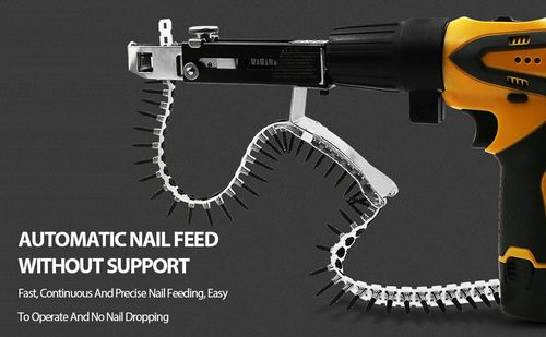 Drill automatic chain nail gun adapter