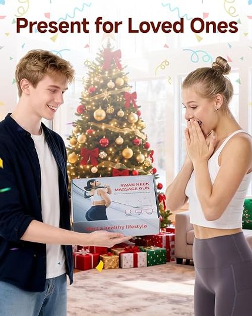 Portable Impact Massage Gun with Extended Handle