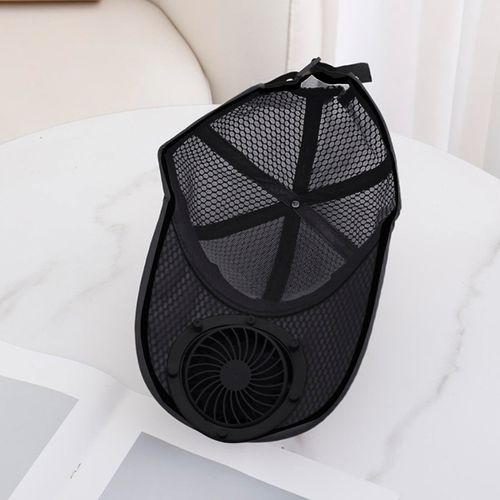 UPF50+ solar fan hat with breathable white mesh design, solar powered cooling fan cap, ideal for all kinds of outdoor activities, free shipping and cash on delivery