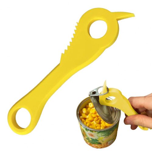 Safety grip ergonomic pull-ring can opener