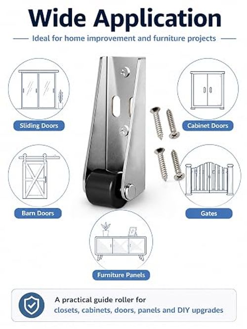 Car Door Long Bracket Rotating Casters (Set of 4)