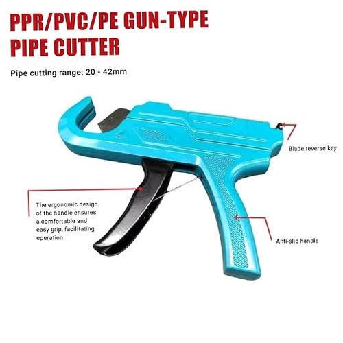 Heavy-duty PVC pipe pistol-style cutter