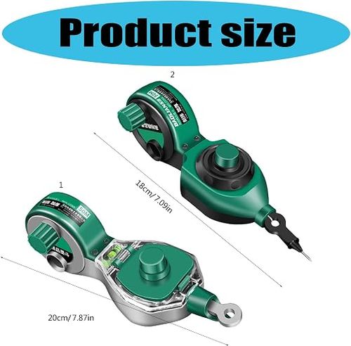 Durable Manual Chalk Line Reel with Level