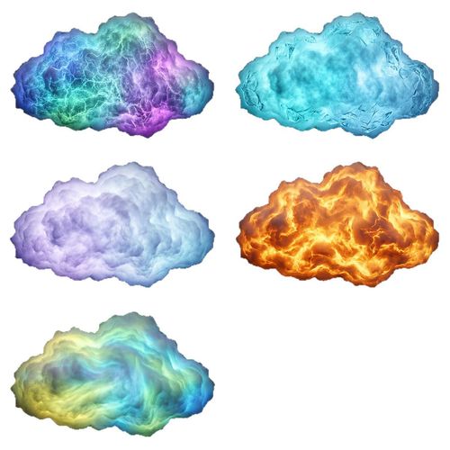 New DIY 3D Thundercloud LED Atmosphere Light Kit, Color Changing Cotton Lightning Cloud Night Light, Sound Activated Ambient Lighting Decoration for Gaming Room Garage Bar DJ Party Restaurant Interior Decor