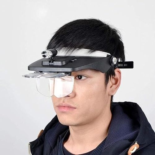 LED head-mounted magnifier