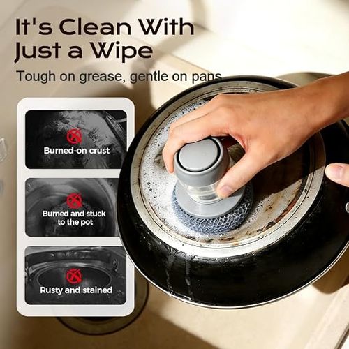 Kitchen soap liquid press-type palm brush