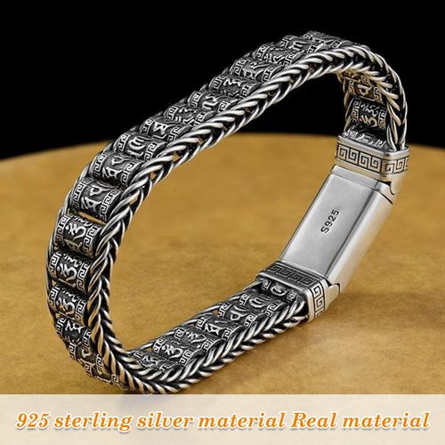 Buy 1 Get 2 Chinese style six-words feng shui bracelet, Buddhist lucky amulet for wealth and love, exquisite jewelry as a sweet gift for your lover, free shipping and cash on delivery