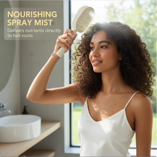 Electric Hair Brush with Spray and Massage