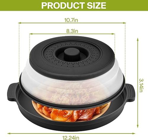 Foldable Microwave Oven Cover with Mat