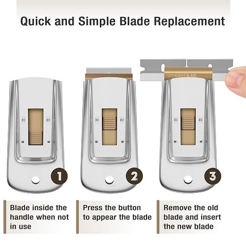 Multi-functional stainless steel cleaning scraper