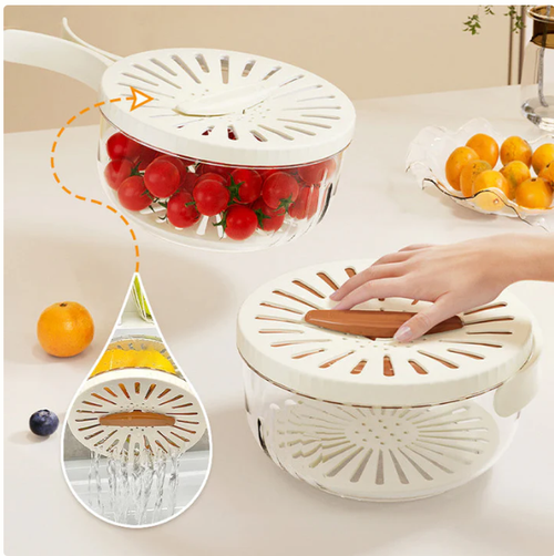 Buy one get one free - Multi-functional drain basket with lid