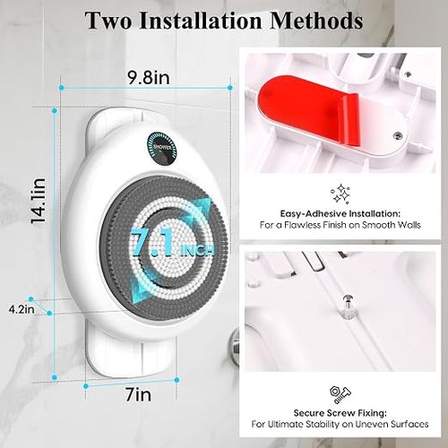 Wall-Mounted Electric Shower Back Massager
