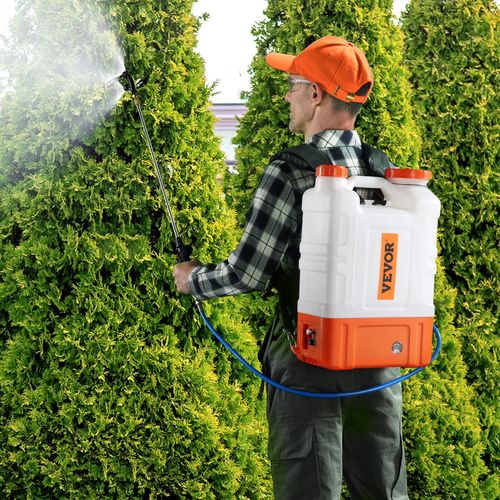Portable rechargeable electric backpack sprayer equipped with long-lasting battery, convenient for weeding and spraying work on gardens, yards and lawns, free shipping and cash on delivery.