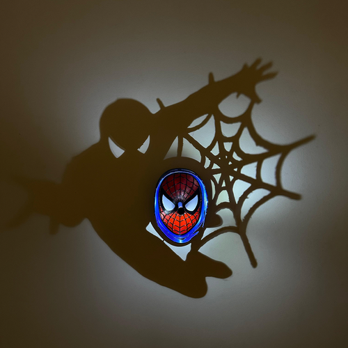 Spider Hero Inspired Shadow Lamp, Projector Night Light for Bedroom Wall Decor, Hero Scene Room Lighting, Kids Room Decoration, COD, Free Shipping, Pay on Delivery