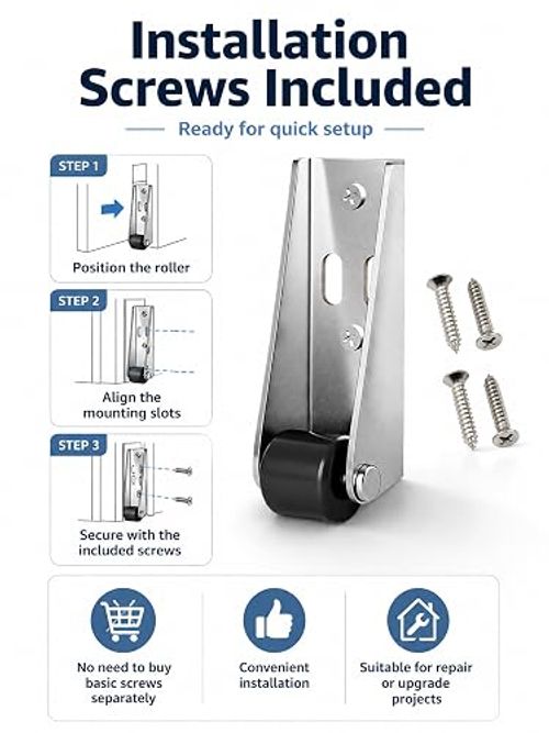Car Door Long Bracket Rotating Casters (Set of 4)