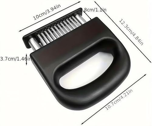 Buy One Get One Free - 8 Pieces Stainless Steel Meat Tenderizer - Instant Tenderizing, Dishwasher Safe, with Safety Storage Cover