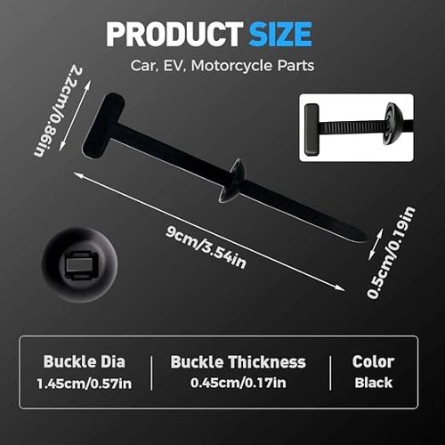 Industrial Grade Heavy Duty Zip Ties - Home and DIY Safety Fastening Tools (100 Packs)