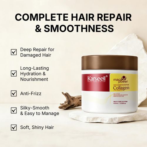 Karseell Collagen Hair Mask 500ml Buy 1 Get 1 Free, Argan Oil Hair Treatment for Dry and Damaged Hair, Smooth Hair Care Mask, COD Free Shipping, Pay on Delivery