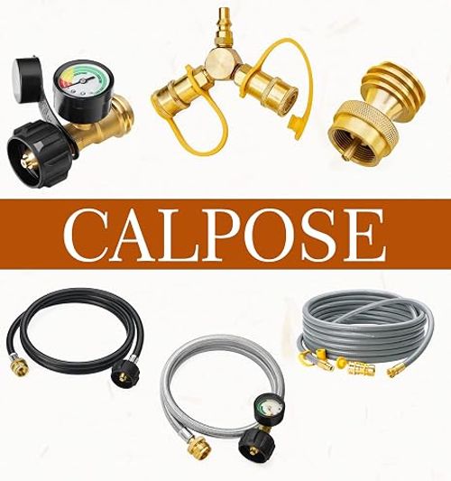Premium Propane Tank Inflator Elbow Adapter with Tank Pressure Gauge