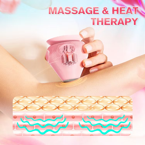 Electric Suction Vibration Heat Therapy Massage Ball