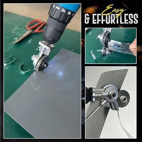 Electric drill plate cutter