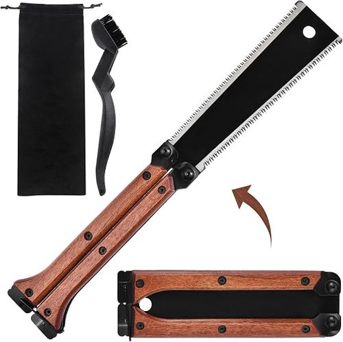 Double-sided folding saw