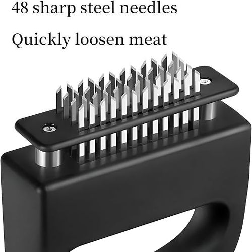 Buy One Get One Free - 8 Pieces Stainless Steel Meat Tenderizer - Instant Tenderizing, Dishwasher Safe, with Safety Storage Cover