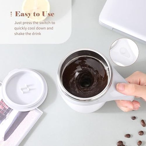 Automatic Magnetic Stirring Coffee Cup with Lid