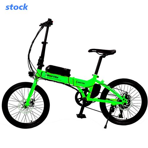 easy-try supplier Hi-ten steel frame ebike single speed electric bike 20 inch folding electric bicycle