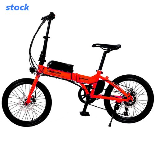 easy-try supplier Hi-ten steel frame ebike single speed electric bike 20 inch folding electric bicycle