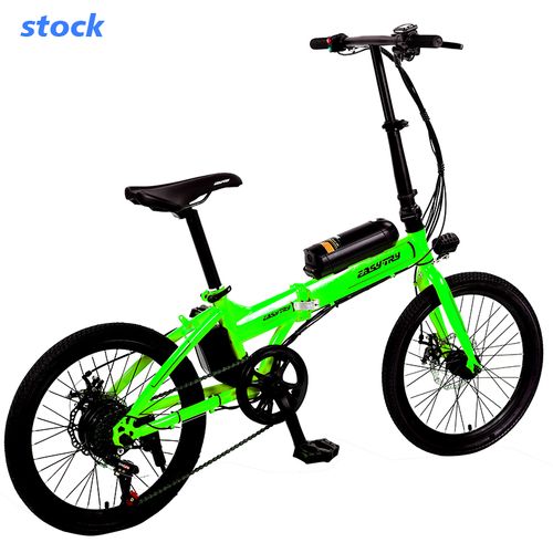 easy-try supplier Hi-ten steel frame ebike single speed electric bike 20 inch folding electric bicycle