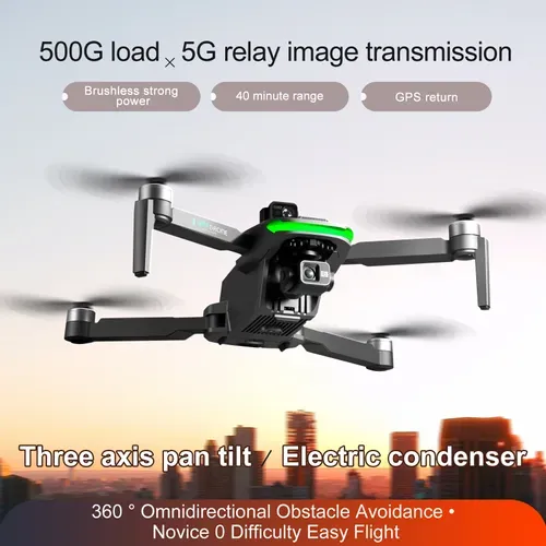 8K FPV Wifi 6km Long Range Laser Obstacle Avoidance Foldable Transport Drones with 2.7k Camera GPS