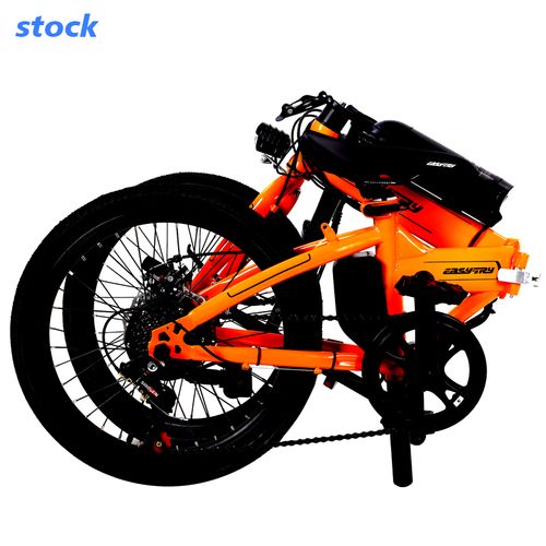 easy-try supplier Hi-ten steel frame ebike single speed electric bike 20 inch folding electric bicycle