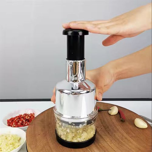 Manual Hand Food Chopper: Versatile Vegetable, Onion, Garlic, Nut & Salad Cutter (Dishwasher Safe)