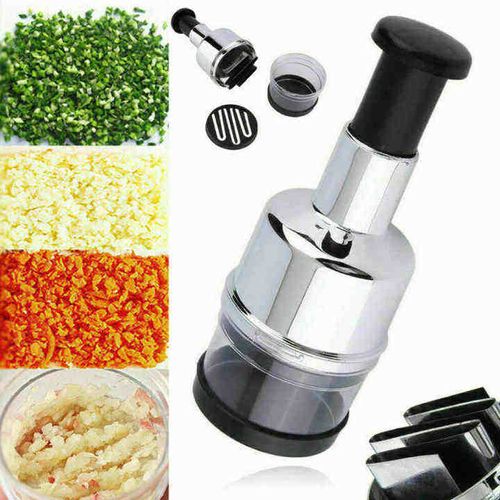 Manual Hand Food Chopper: Versatile Vegetable, Onion, Garlic, Nut & Salad Cutter (Dishwasher Safe)