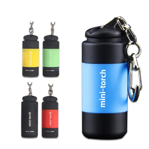 Mini USB Rechargeable Flashlight, 1 Count Keychain Flashlight, Fingertip Flashlight For Outdoor Camping & Hiking