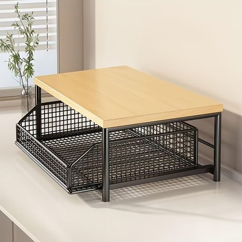 Microwave Oven Rack – Kitchen Countertop Stand, Raised Shelf, Spice Rack, and Tabletop Organizer