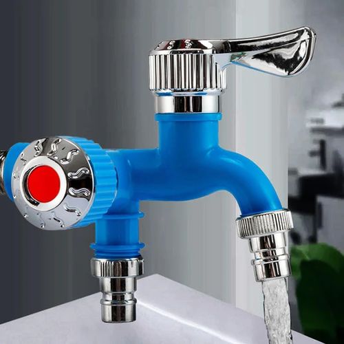 New dual-use faucet with two outlets—sun-resistant, freeze-resistant, and heat-resistant.