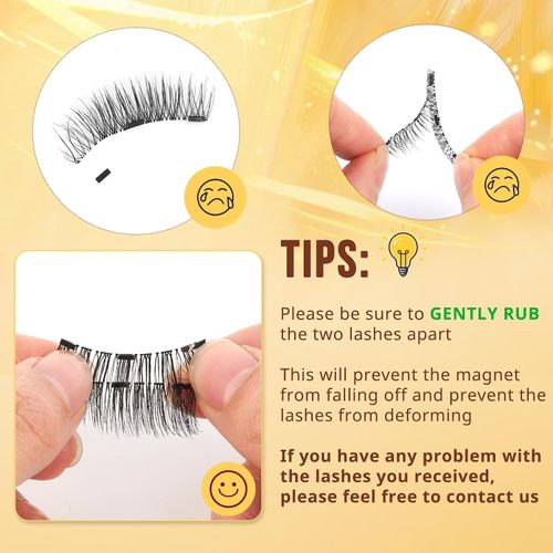 Magnetic Eyelashes Reusable Magnetic Eyelashes with Applicator