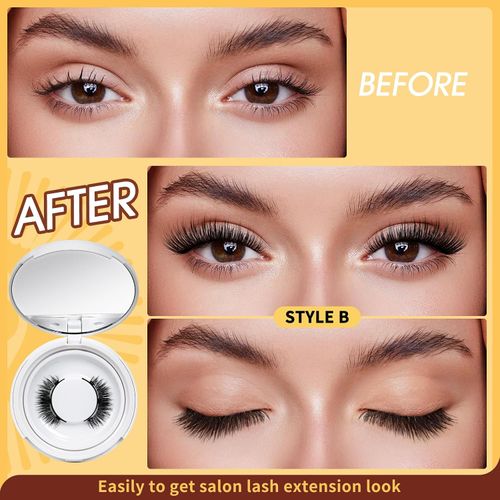 Magnetic Eyelashes Reusable Magnetic Eyelashes with Applicator
