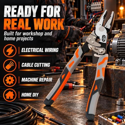 Industrial-Grade Ratcheting Self-Locking Labor-Saving Wire Pliers