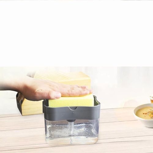 Bathroom Countertop Soap Dispensers Dish Soap Dispenser For Kitchen,Liquid Soap Dispenser,Kitchen Soap Dispenser With Sponge Holder,Sponge Soap Pump Dispenser