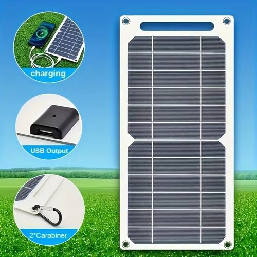 6W Small Flexible Solar Panel – Portable Emergency Power Charger for Mobile Phones (Outdoor Use)