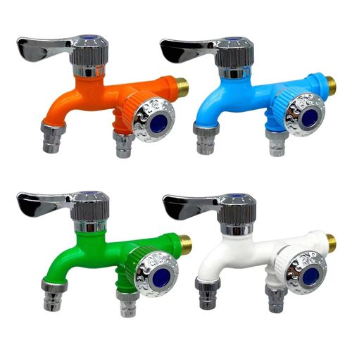 New dual-use faucet with two outlets—sun-resistant, freeze-resistant, and heat-resistant.