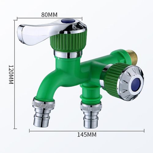 New dual-use faucet with two outlets—sun-resistant, freeze-resistant, and heat-resistant.